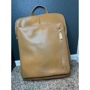 Expressions NYC‎ Tan Leather Backpack